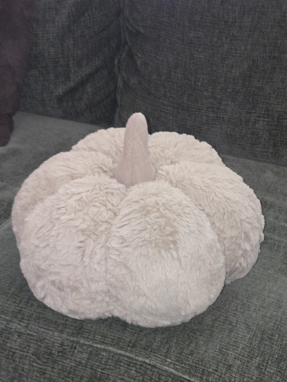 Costco Neutral Plush Pumpkin Pillow Home Decor For Halloween And Fall